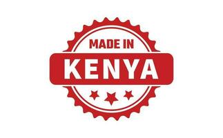 Made In Kenya Rubber Stamp vector