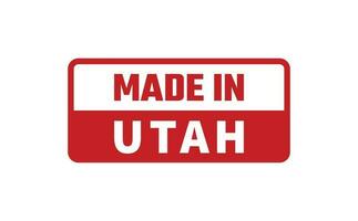 hecho en Utah caucho sello vector