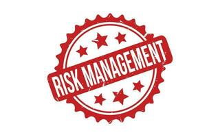 Red Risk Management Rubber Stamp Seal Vector