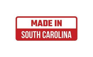 Made In South Carolina Rubber Stamp vector