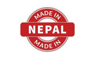 Made In Nepal Rubber Stamp vector