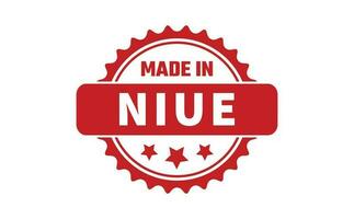 Made In Niue Rubber Stamp vector