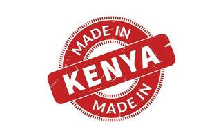 Made In Kenya Rubber Stamp vector