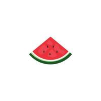 Fresh Watermelon Fruit Vector Logo Template