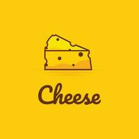 queso logo modelo con vector concepto