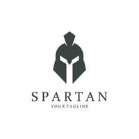 Spartan Helmet Creative Logo Icon vector