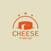 queso logo modelo con vector concepto