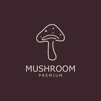 Mushroom Logo Template Vector Illustration