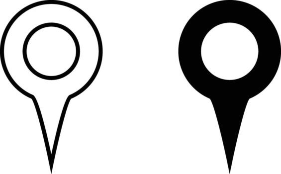 ubicación icono hoja, sencillo de moda plano estilo línea y sólido aislado vector ilustración en blanco antecedentes. para aplicaciones, logo, sitios web, símbolo , ui, ux, gráfico y web diseño. eps 10