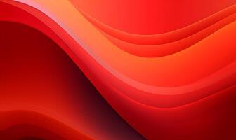 Abstract Gradient Red Orange liquid wave background. photo