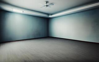 Indoor interior empty space room background created with technology photo