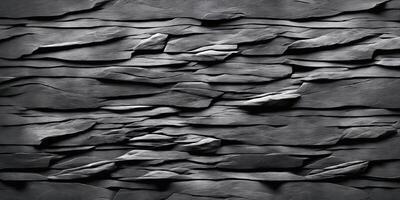 Dark grey black slate background or natural stone texture, concrete, , generative, ai photo