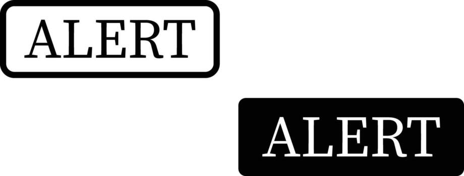 Alert icon sheet, simple trendy flat style line and solid Isolated vector illustration on white background. For apps, logo, websites, symbol , UI, UX, graphic and web design. EPS 10.