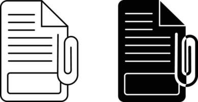 adjunto archivo icono hoja, sencillo de moda plano estilo línea y sólido aislado vector ilustración en blanco antecedentes. para aplicaciones, logo, sitios web, símbolo , ui, ux, gráfico y web diseño. eps 10