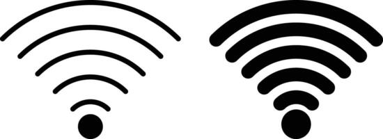 Wifi icono hoja, sencillo de moda plano estilo línea y sólido aislado vector ilustración en blanco antecedentes. para aplicaciones, logo, sitios web, símbolo , ui, ux, gráfico y web diseño. eps 10