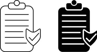Privacy policy icon sheet, simple trendy flat style line and solid Isolated vector illustration on white background. For apps, logo, websites, symbol , UI, UX, graphic and web design. EPS 10.