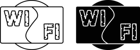 Wifi icono hoja, sencillo de moda plano estilo línea y sólido aislado vector ilustración en blanco antecedentes. para aplicaciones, logo, sitios web, símbolo , ui, ux, gráfico y web diseño. eps 10