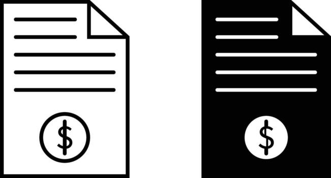 factura icono hoja, sencillo de moda plano estilo línea y sólido aislado vector ilustración en blanco antecedentes. para aplicaciones, logo, sitios web, símbolo , ui, ux, gráfico y web diseño. eps 10