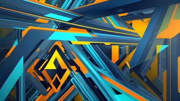 Creative modern design interface abstract background created with technology photo