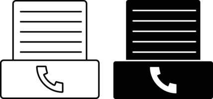 Fax icon sheet, simple trendy flat style line and solid Isolated vector illustration on white background. For apps, logo, websites, symbol , UI, UX, graphic and web design. EPS 10.