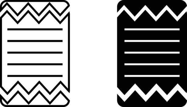 recibo icono hoja, sencillo de moda plano estilo línea y sólido aislado vector ilustración en blanco antecedentes. para aplicaciones, logo, sitios web, símbolo , ui, ux, gráfico y web diseño. eps 10