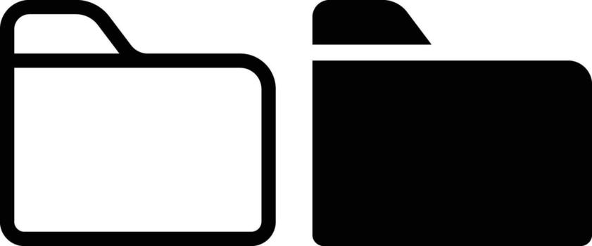 carpeta icono hoja, sencillo de moda plano estilo línea y sólido aislado vector ilustración en blanco antecedentes. para aplicaciones, logo, sitios web, símbolo , ui, ux, gráfico y web diseño. eps 10