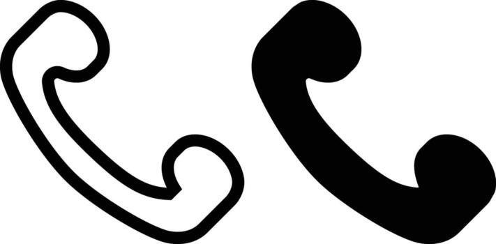 Phone icon sheet, simple trendy flat style line and solid Isolated vector illustration on white background. For apps, logo, websites, symbol , UI, UX, graphic and web design. EPS 10.