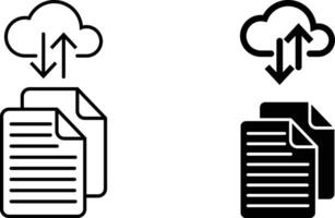 Document sharing icon sheet, simple trendy flat style line and solid Isolated vector illustration on white background. For apps, logo, websites, symbol , UI, UX, graphic and web design. EPS 10.