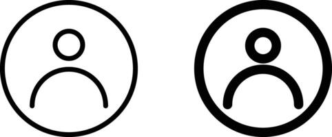 Profile icon sheet, simple trendy flat style line and solid Isolated vector illustration on white background. For apps, logo, websites, symbol , UI, UX, graphic and web design. EPS 10.