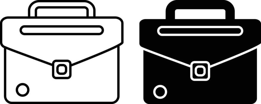 maletín icono hoja, sencillo de moda plano estilo línea y sólido aislado vector ilustración en blanco antecedentes. para aplicaciones, logo, sitios web, símbolo , ui, ux, gráfico y web diseño. eps 10