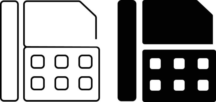 Fax icon sheet, simple trendy flat style line and solid Isolated vector illustration on white background. For apps, logo, websites, symbol , UI, UX, graphic and web design. EPS 10.