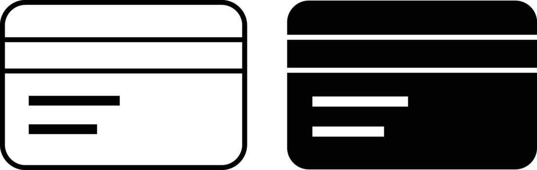 crédito tarjeta icono hoja, sencillo de moda plano estilo línea y sólido aislado vector ilustración en blanco antecedentes. para aplicaciones, logo, sitios web, símbolo , ui, ux, gráfico y web diseño. eps 10