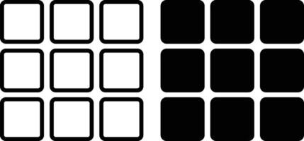 Menu icons set. Web Menu icon collection. Flat style Menu sign and symbols for apps and websites. vector