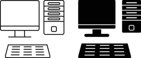 computadora icono hoja, sencillo de moda plano estilo línea y sólido aislado vector ilustración en blanco antecedentes. para aplicaciones, logo, sitios web, símbolo , ui, ux, gráfico y web diseño. eps 10