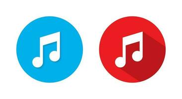 Music streaming service icon vector. Audio, sound symbol vector