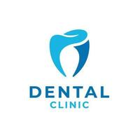 Creative dental clinic logo design illustration symbol icon vector