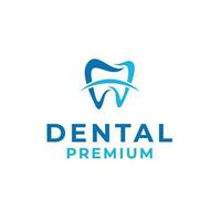 Creative dental clinic logo design illustration symbol icon vector