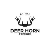 Deer horn logo animal design vector illustration symbol icon