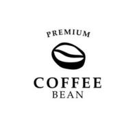 Coffee bean logo design concept vector illustration idea