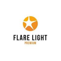 Flare Light Logo Design Concept Vector Illustration Symbol Icon