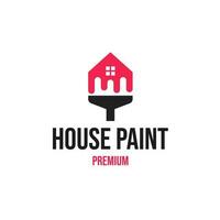 House Paint Logo Design Concept Vector Illustration Symbol Icon