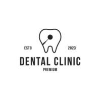 dental espejo logo diseño concepto vector ilustración símbolo icono