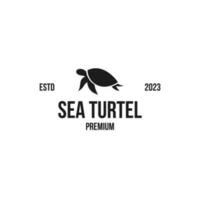 mar Tortuga logo diseño concepto vector ilustración símbolo icono