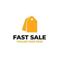 Fast Sale Logo Design Concept Vector Illustration Symbol Icon