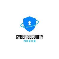 Cyber Security Logo Design Concept Vector Illustration Symbol Icon