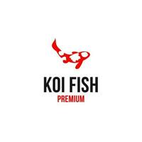 koi pescado logo diseño vector concepto ilustración idea