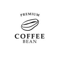 Coffee bean logo design concept vector illustration idea