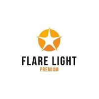 Flare Light Logo Design Concept Vector Illustration Symbol Icon