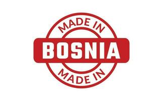 Made In Bosnia Rubber Stamp vector