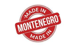 Made In Montenegro Rubber Stamp vector